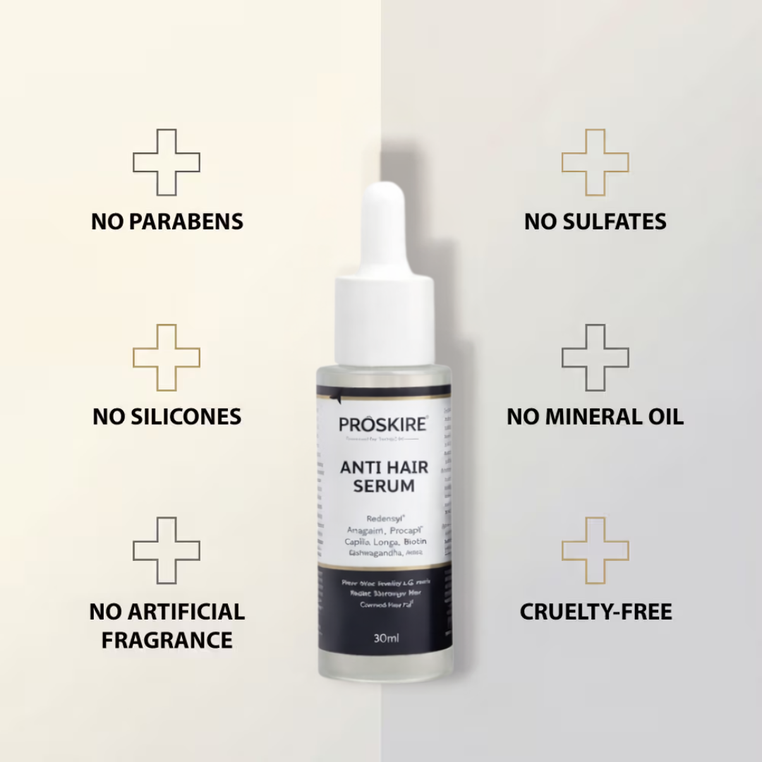 Proskire Anti-Grey Hair Serum | Reduces White Hair | Controls Hair Fall