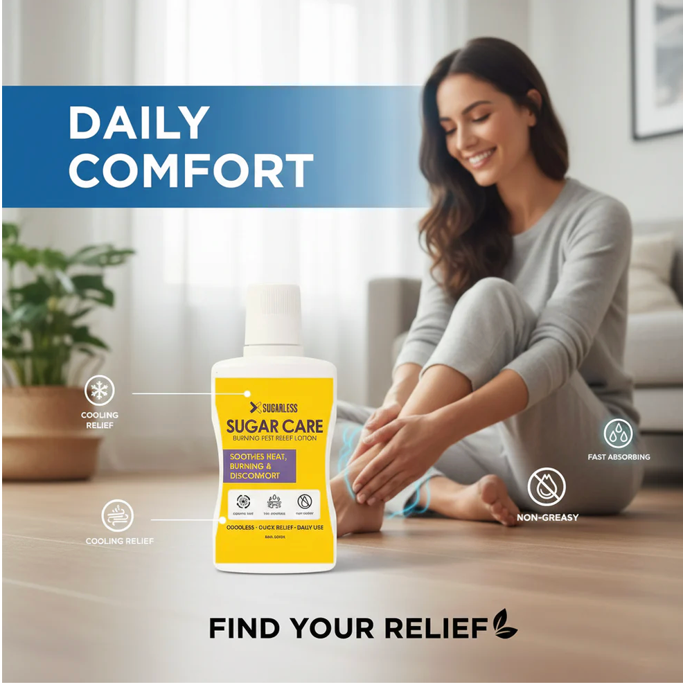 Sugar Care – Burning Feet Relief Lotion
