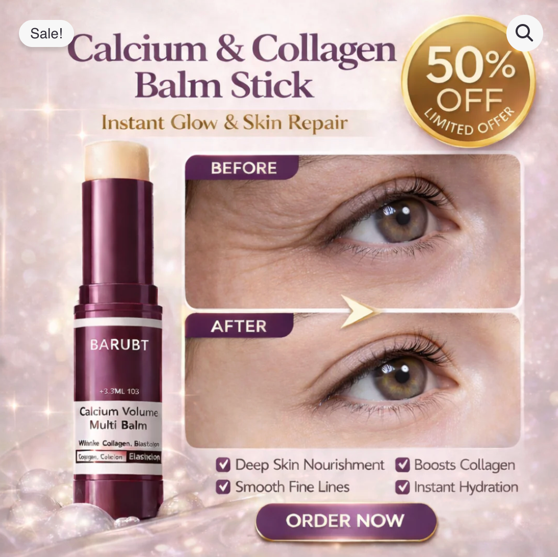 Calcium & Collagen Balm Stick | Remove Wrinkles, Smile Lines & Gives Hydration & Glow