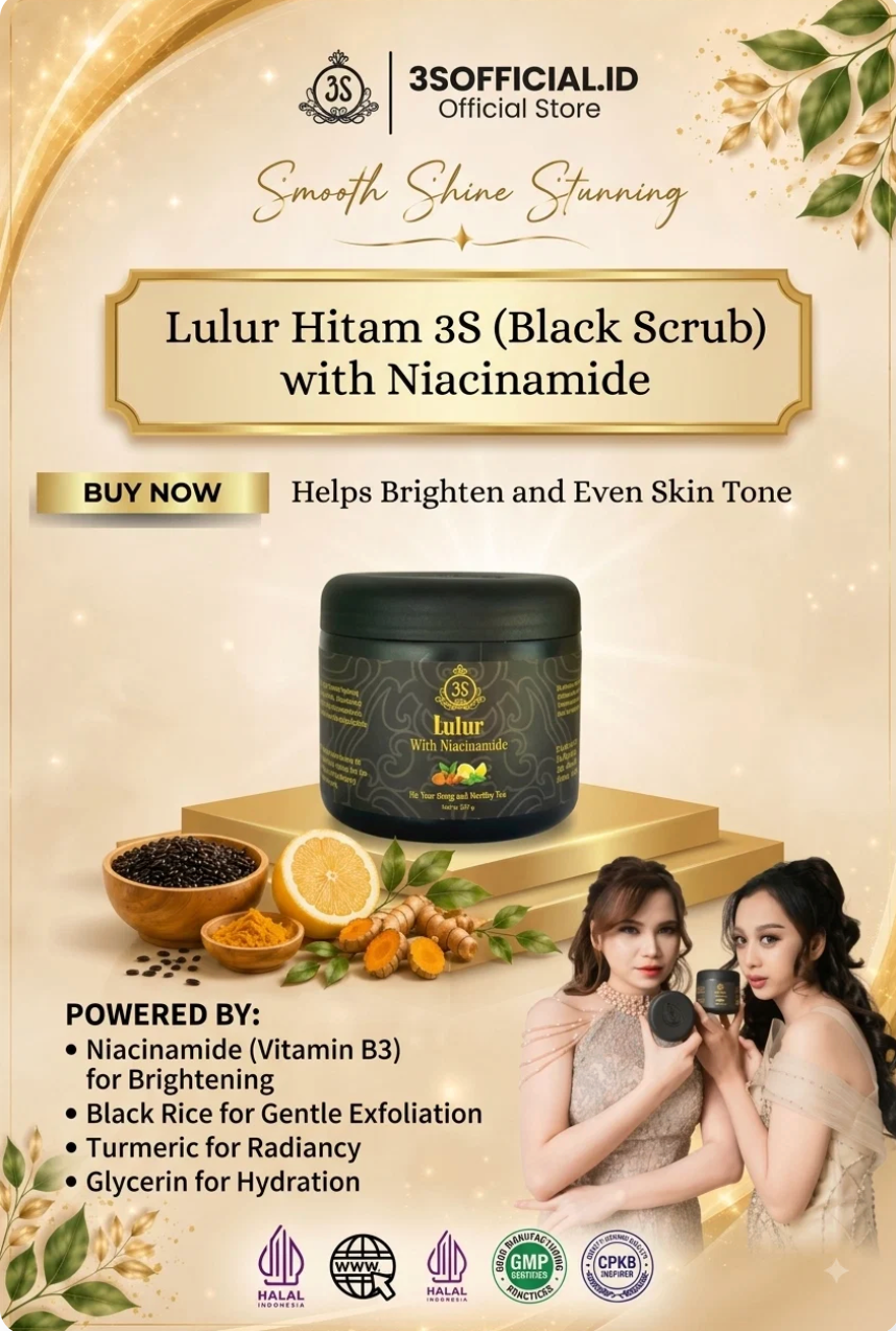 Lulur Hitam 3S (Black Scrub)